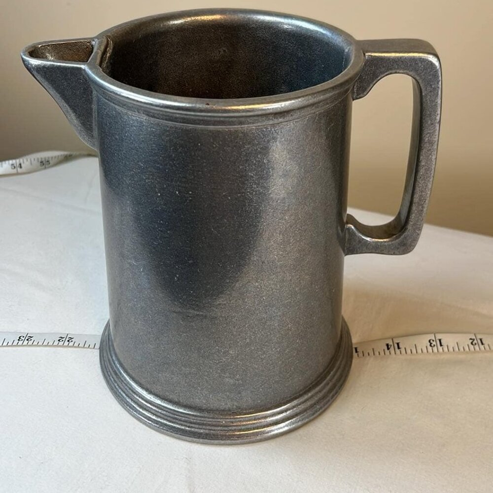 Vintage Wilton Armetale Tavern Pitcher‎ 7.33' Tall BarMaid Mancave Renaissance